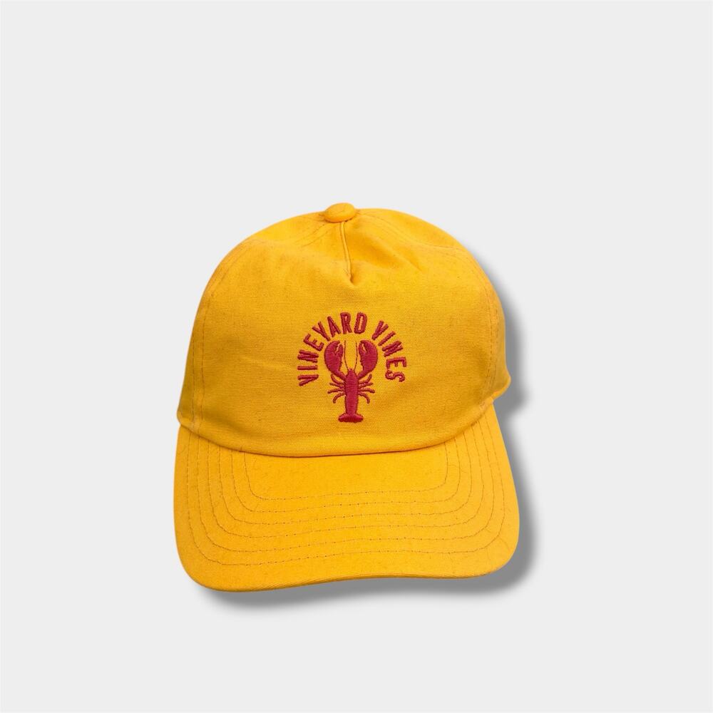 Vineyard Vines Boys' Lobster 5-Panel Hat Orange Blossom NWOT